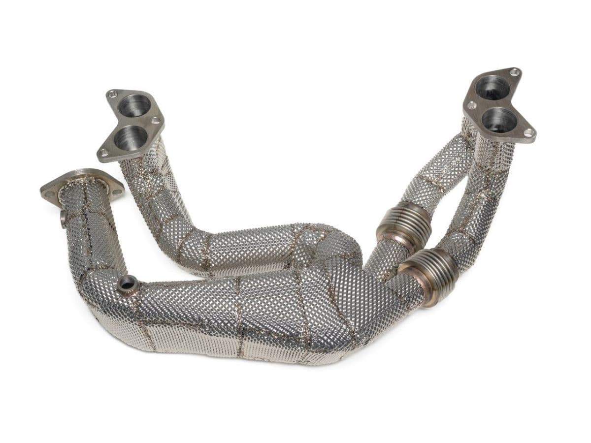 Catless headers with heatshield