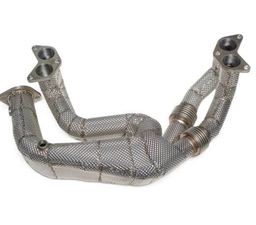 Catless headers with heatshield