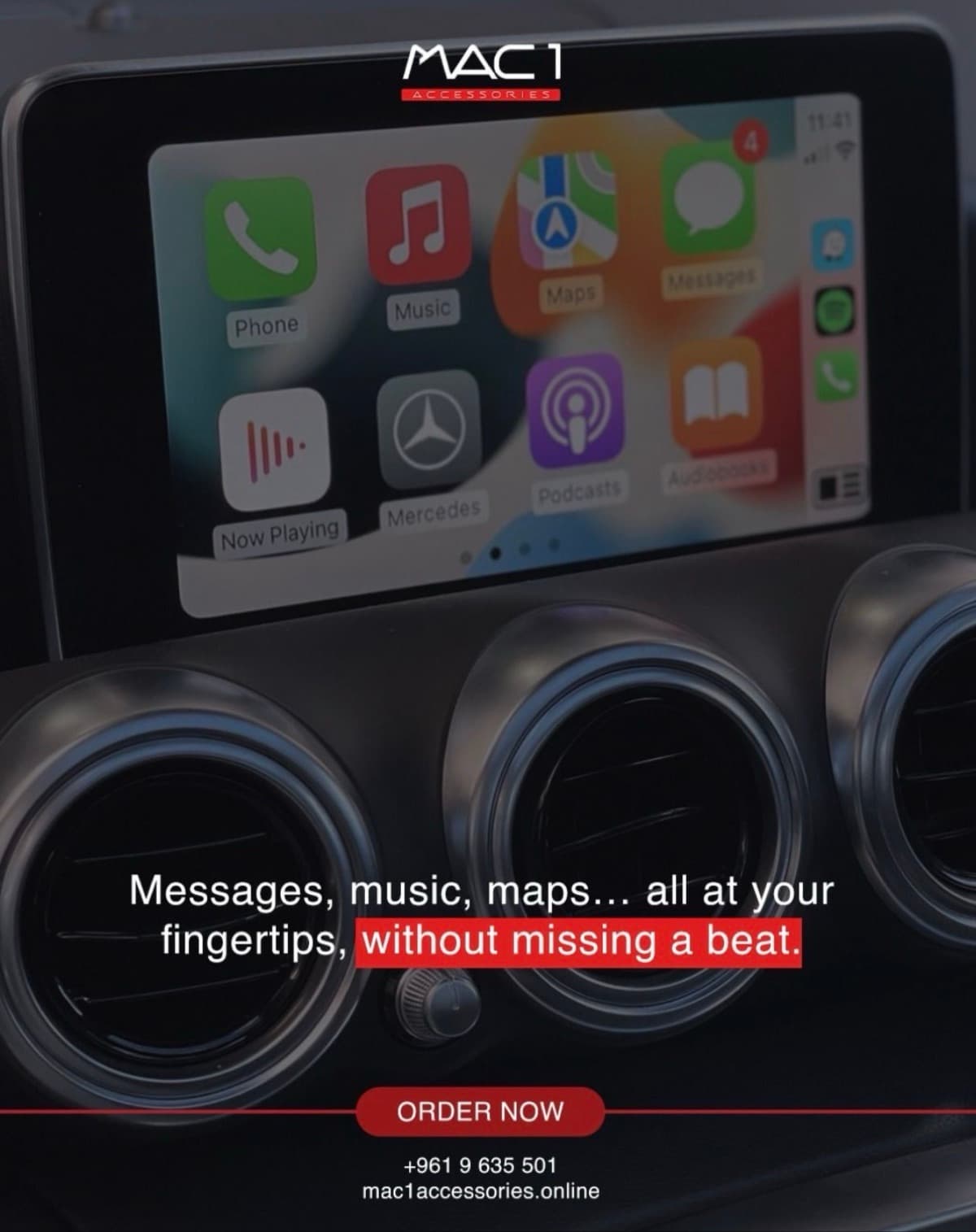 Mercedes Benz CarPlay/AndroidAuto Interface Module