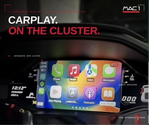 Lamborghini Huracan CarPlay/AndroidAuto Infotainment