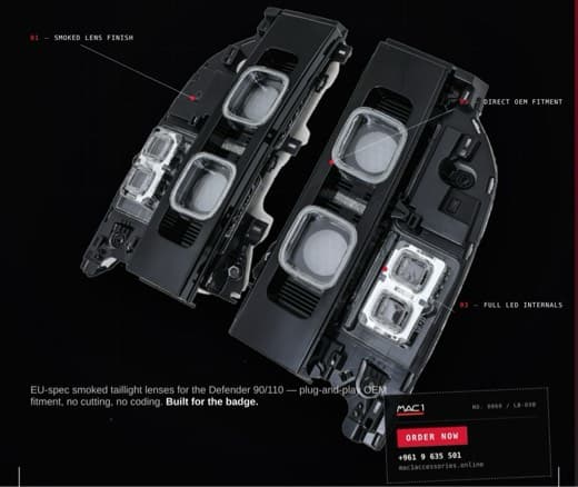 Land Rover Defender 90/110/130 EU Smoked Taillights