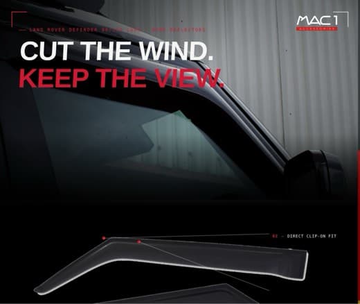 Land Rover Defender 90/110/130 Wind Deflectors