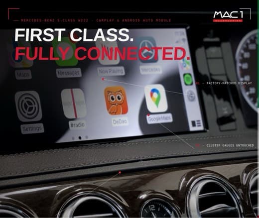 Mercedes Benz S-Class (W222) CarPlay/AndroidAuto Infotainment Module