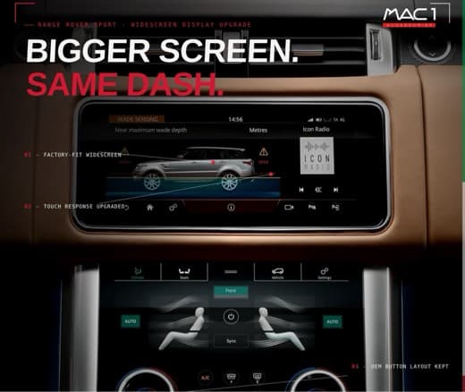 Land Rover Range Rover Sport Entertainment/Climate Display Screen